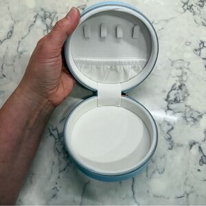 Alex & Ani Light Blue zip Jewelry Travel Case